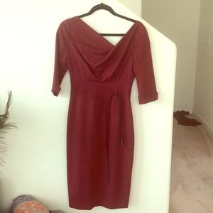 Black Halo Knee Length Dress